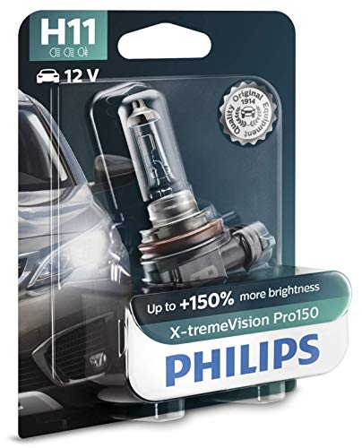 Philips X-tremeVision Pro150 H11 bombilla faros delanteros +150%, blister individual