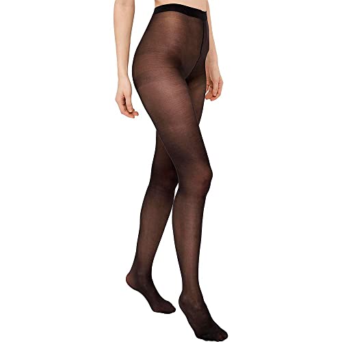 PIECES Pcnew Nikoline 20 Den 2 Pack Tights Noos Medias, 20, Negro (Black Black), Small (Talla del Fabricante: S/M) (Pack de 2) para Mujer