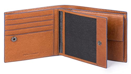 Piquadro B2S Wallet with Coin Case Cuoio