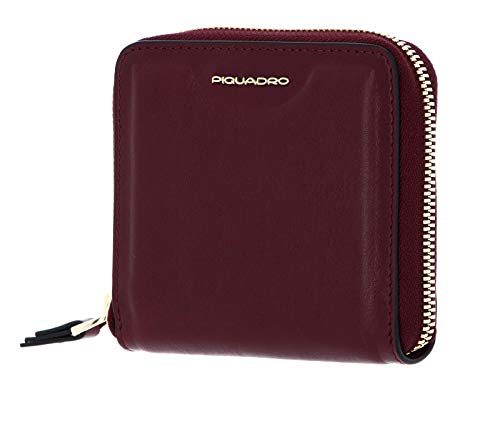 Piquadro GEA Monedero Rojo Oscuro