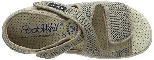 PodoWell ANDALOU Zapatillas para Unisex adulto, Beige, 38 EU