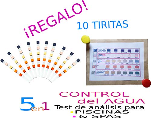 PQS-QUIMICAMP Kit MINIPISCINAS (Cloro+ANTIALGAS) + Test Kit ANALISIS PH Y Cloro QP