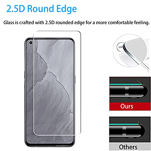 Protector de Pantalla para Realme GT Master Edition Cristal Templado Protector de lente de cámara para Realme GT Master Edition cámara, [Cobertura máxima][Sin Burbujas] HD Cristal Vidrio Templado