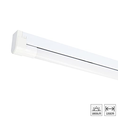 Proventa SlimLight Luminaria LED regleta 120 cm con tubo 18W 4000K blanco neutro