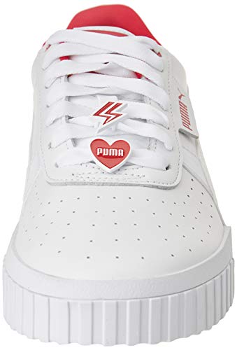 PUMA Cali Galentines Wn's, Zapatillas Mujer, Blanco White-Virtual Pink, 36 EU