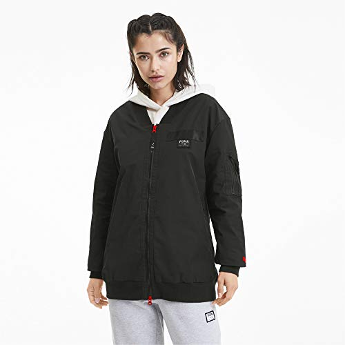 PUMA Chaqueta bomber para mujer, Mujer, Chaqueta para mujer., 519149, Puma, negro, small