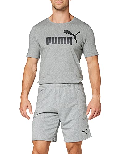 Puma LIGA Casuals Shorts, Pantalones Cortos, Hombre, Gris (Medium Gray Heather-Puma Black), S