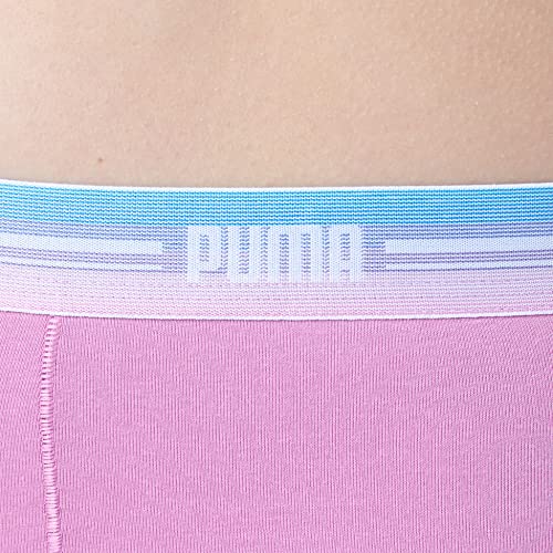 PUMA Mini Short 2 Pack Bragas Hipster, Opera Pink, M (Pack de 2) para Mujer