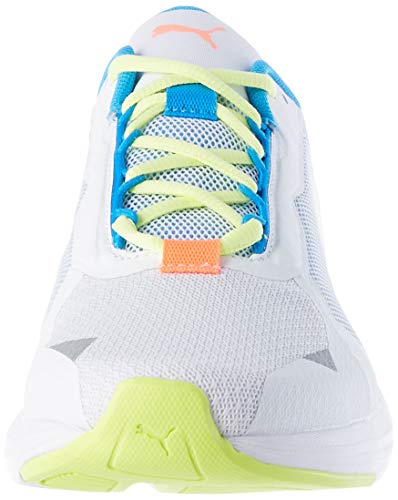 PUMA Minima, Zapatillas para Correr de Carretera Hombre, Blanco White/Nrgy Blue/Fizzy Yellow, 46 EU