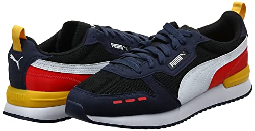 PUMA R78, Zapatillas Unisex Adulto, Negro Blanco Nuevo Armada, 47 EU