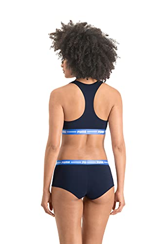 PUMA Women's Basic Mini Short Bóxer, Azul, S para Mujer