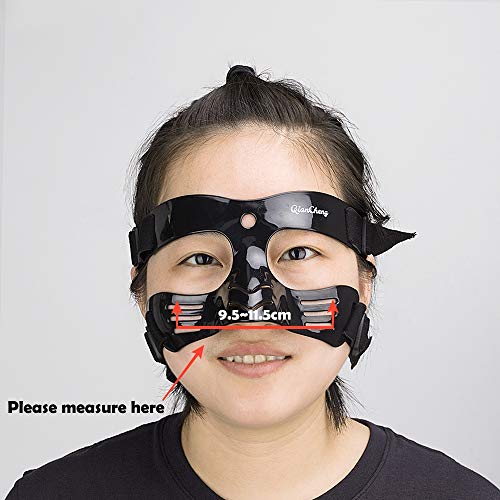 QianCheng Protector nasal, protector protector protector negro serie L5 con relleno de silicona (promedio)