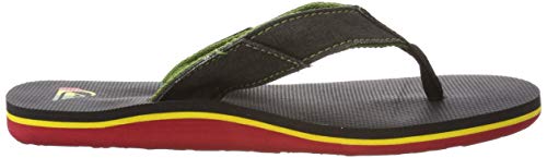 Quiksilver Molokai Abyss, Zapatos de Playa y Piscina, Verde (Green/Black/Green Xgkg), 28 EU