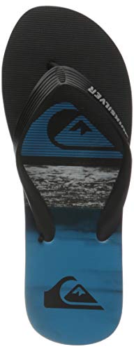 Quiksilver Molokai Panel, Chanclas Hombre, Black Blue Black, 44 EU