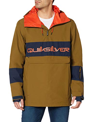 Quiksilver Steeze - Chaqueta Shell Para Nieve Para Hombre Chaqueta Shell Para Nieve, Hombre, military olive, M