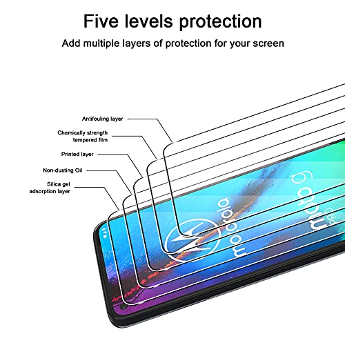 QULLOO Protector de Pantalla Moto G Pro/Moto G8 Power, Cristal Templado [9H Dureza][Alta Definición][Fácil de Instalar] para Motorola G Pro/Moto G8 Power (2 Piezas)