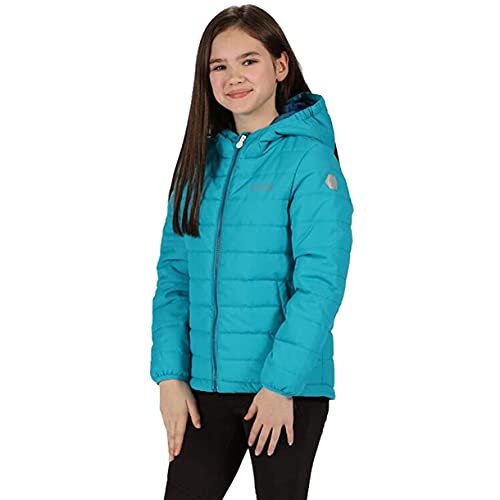 Regatta Helfa - Chaqueta de aislamiento impermeable para niños, unisex, resistente al agua, resistente al calor, Unisex niños, Chaqueta, RKN100 800C11, negro, 11-12 años