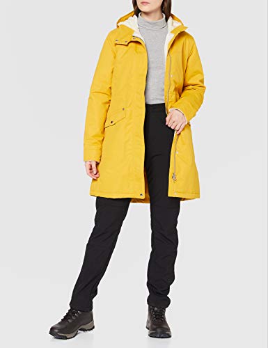 Regatta Rimona Chaqueta Parka Impermeable con Capucha y Aislamiento, Amarillo (Mustard Seed), 38 para Mujer