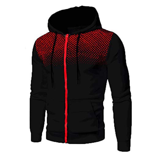 riou Conjunto de Sudadera con Capucha para Hombre, Chándal Completo 2 Piezas Conjunto Ropa Chandal，Moda Slim Fit Chándal Completo,Para Correr Entrenamiento,Deportivo Informal