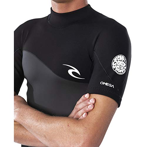 RIP CURL Omega 1.5mm Back-Zip Shorty Wetsuit 2020 - Black WSP8CM S