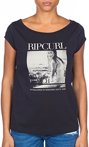 RIP CURL Pismo Camiseta, Mujer, Negro, M