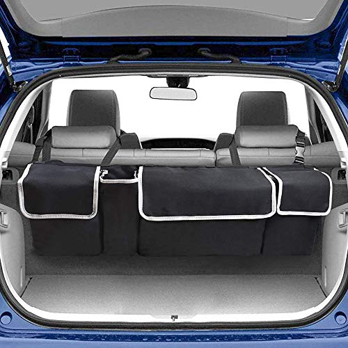 Robasiom Organizador para maletero de coche, organizador para maletero de coche, impermeable, paquete de 4 bolsas de almacenamiento plegables que ahorran espacio para SUV