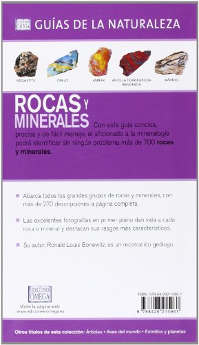 Rocas Y Minerales. Guías De La Naturaleza (GUÍAS DEL NATURALISTA-ROCAS, MINERALES Y PIEDRAS PRECIOSAS)