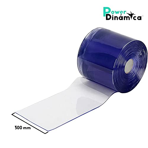 Rollo PVC 3x300 mm 50 m Transparente. Uso Cortina De Lamas, Industrial, Doméstico. Impermeable, Maleable. Venta Por Metros Disponible. (5 metros de largo)