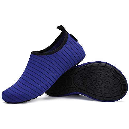 SAGUARO Escarpines Hombre Zapatillas Agua Mujer Antideslizante Secado Rápido Zapatos de Surf Escarpines Vela 033 Azul Gr.44/45