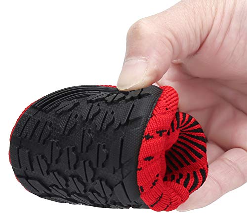 SAGUARO Zapatillas de Estar por Casa para Niños Pantuflas Niñas Zapatos de Interior Bebé Primeros Pasos Zapatos Antideslizantes Ligeras Rosa Roja Gr.28/29