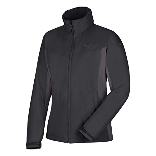 SALEWA GEA 3 PTX/Pl W 2X Jkt Chaqueta, Mujer, Negro (Black out / 0730 INT.0730), 44/38