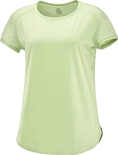 SALOMON Comet Breeze W Camiseta de Manga Corta, Mujer, Verde (Seacrest), XS