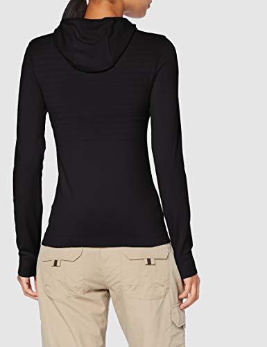 SALOMON Comet Seamless Hoodie W Sudadera con Capucha, Negro, Talla S para Mujer