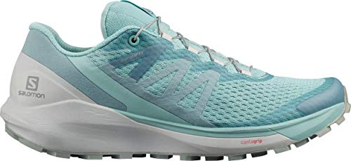 SALOMON Sense Ride 4 W, Zapatillas de Senderismo Mujer, Pastel Turquoise/Lunar Rock/Slate, 38 EU