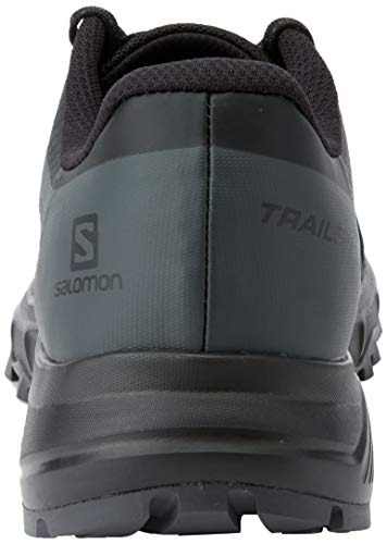 Salomon Trailster 2 Hombre Zapatos de trail running, Negro (Black/Black/Magnet), 40 EU