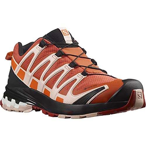 Salomon XA Pro 3D V8 Gore-Tex (impermeable) Mujer Zapatos de trail running, Naranja (Mec Orange/Peachy Keen/Red Orange), 42 EU