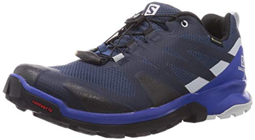 Salomon XA Rogg Gore-Tex, Zapatillas para Correr Hombre, Dark Denim/Black/Pearl Blue, 42 EU