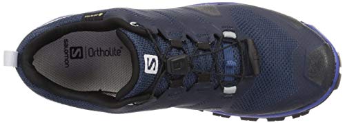 Salomon XA Rogg Gore-Tex, Zapatillas para Correr Hombre, Dark Denim/Black/Pearl Blue, 42 EU