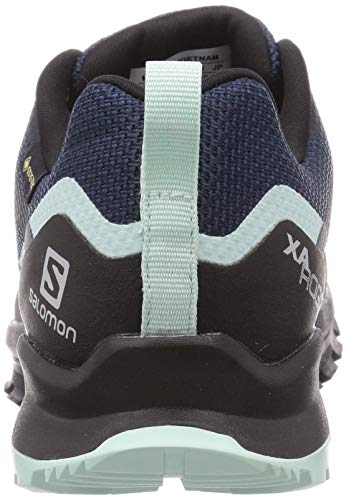 Salomon XA Rogg Gore-Tex, Zapatillas para Correr Mujer, Dark Denim/Black/Icy Morn, 36 EU