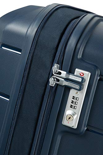 Samsonite Flux Spinner L Maleta Expansible, 75 cm, 111 L, Azul (Navy Blue)