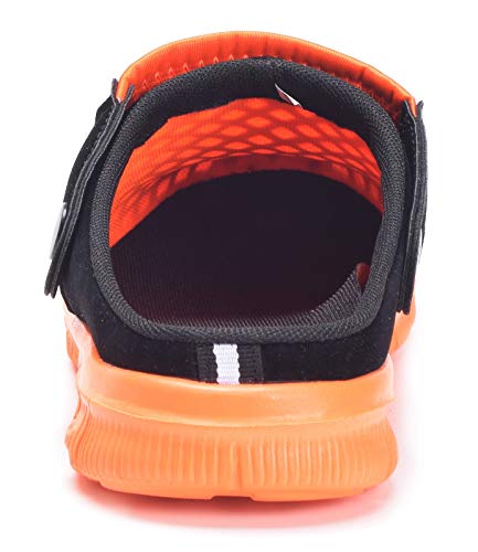 Sandalias de Playa Hombre Mujer,Zuecos de Sanitarios Zapatillas Ligeros Respirable Zapatos Verano,naranja 44