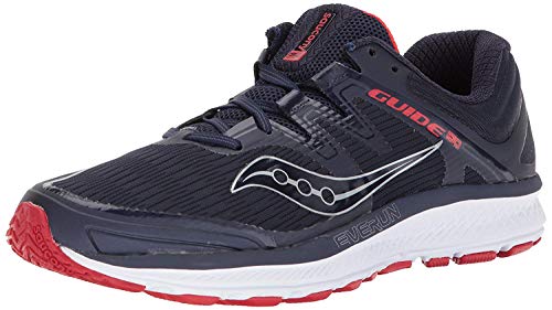 Saucony Guía Hombre Iso, azul (Azul marino/Rojo), 44.5 EU