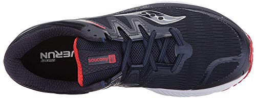 Saucony Guía Hombre Iso, azul (Azul marino/Rojo), 44.5 EU