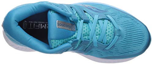 Saucony Ride ISO Neutralschuh Damen-Blau, Hellblau, Zapatillas de Running Calzado Neutro Mujer, Blue, 37 EU