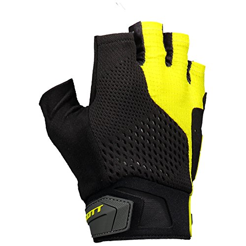 SCOTT Perform Gel Bicicleta Guantes Cortos (Negro/Amarillo 2018