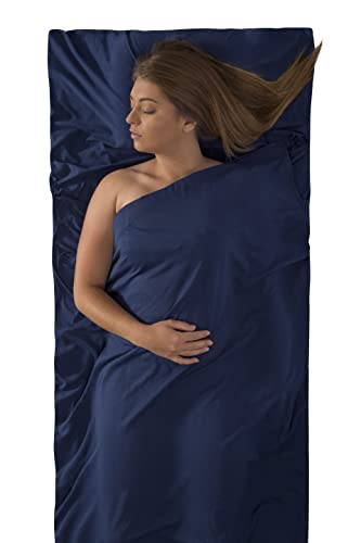 Sea to Summit Expander Liner-Traveller (with Pillow Slip) Almohada Montañismo, Alpinismo y Trekking, Adultos Unisex, Navy, 225 x 80 cm