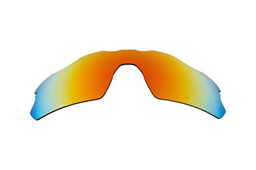 SeekOptics - Lentes de repuesto compatibles con gafas de sol Oakley Radar EV Pitch, Rojo,