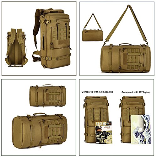 Selighting Mochilas de Asalto Hombre 40L de Mochila Táctica Militar Impermeable con Múltiples Bolsillos para Senderismo Acampada,Montañismo,Caza,Airsoft,Batalla Combate,Viaje