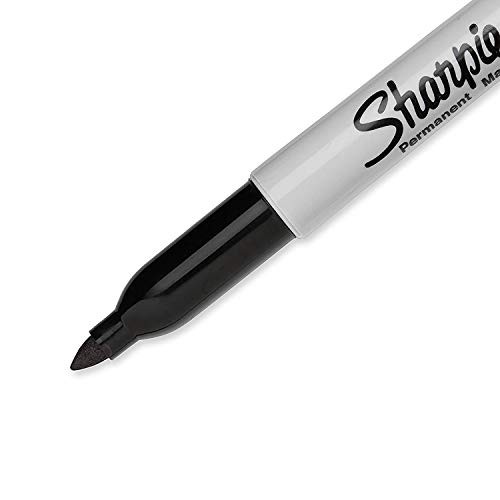 Sharpie 1986051 - Rotuladores permanentes, punta fina, paquete de 5, color negro