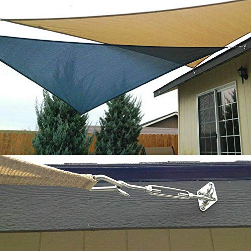 shirylzee Kit de Montaje para Toldo, 44 Piezas Kit de Fijación para Toldo Vela Accesorios de Instalación de Vela de Sombrilla de Acero Inoxidable para Vela de Rectángulo Cuadrado y Triangular